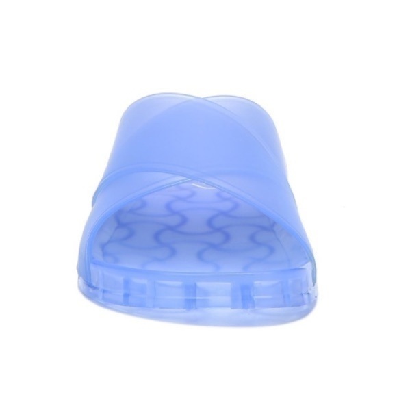 Circus by Sam Edelman Jaylee Crossband Jelly Slide Sandals 8 Blue jelly slides - Picture 3 of 6